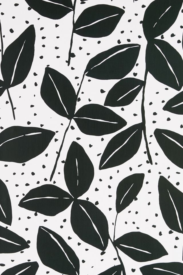 Anthropologie Black & White Garden Wallpaper #2
