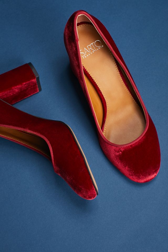Sarto by Franco Sarto Aziza Velvet Heels #4