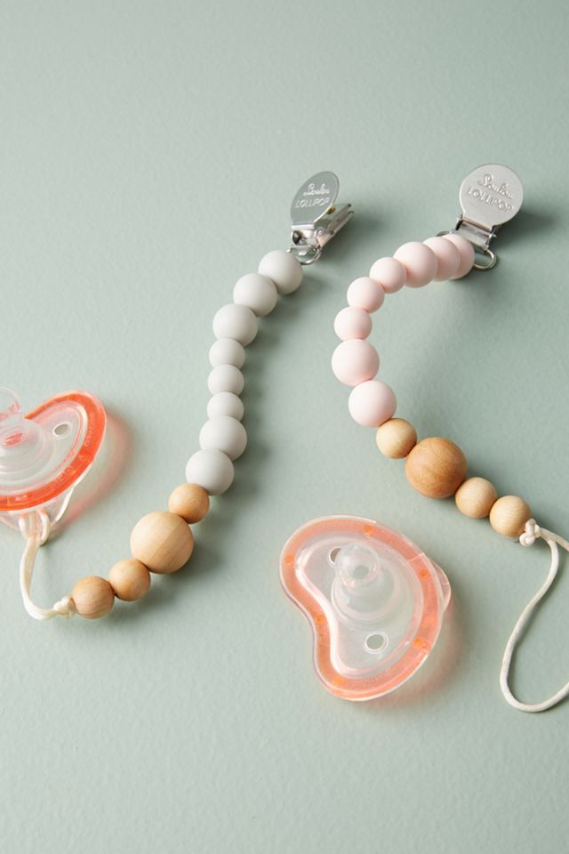 Beaded Pacifier Clip #2
