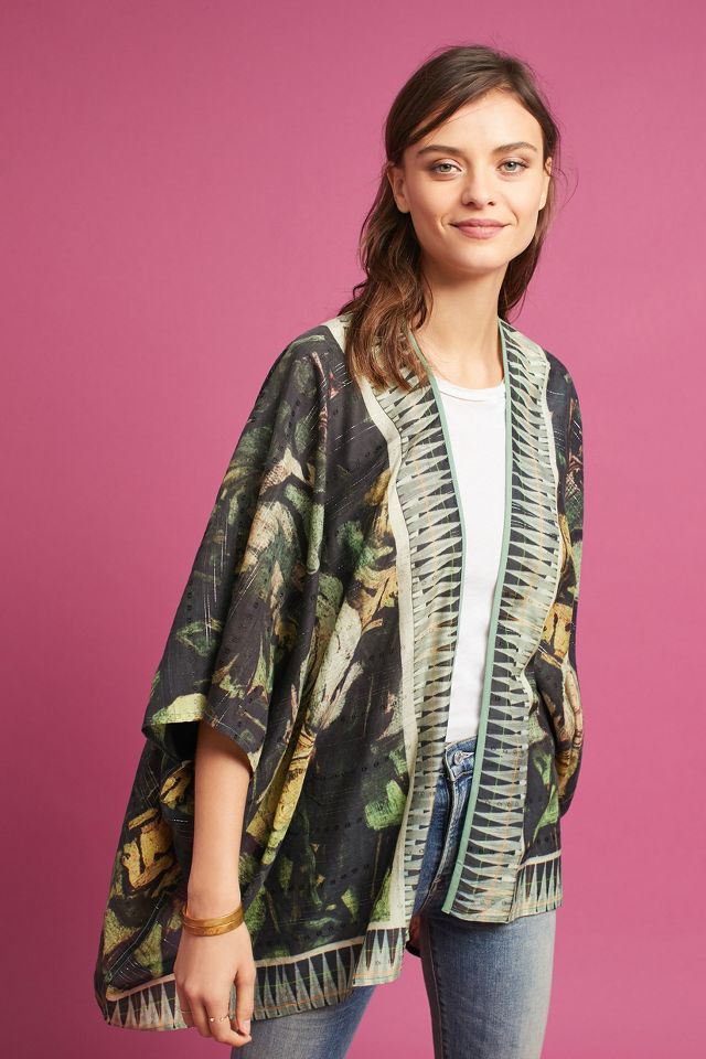 Painterly Floral Kimono | Anthropologie