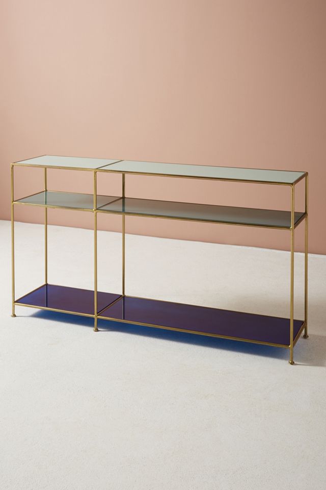 Tinted Glass Console Table #1