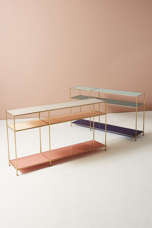 Tinted Glass Console Table #3