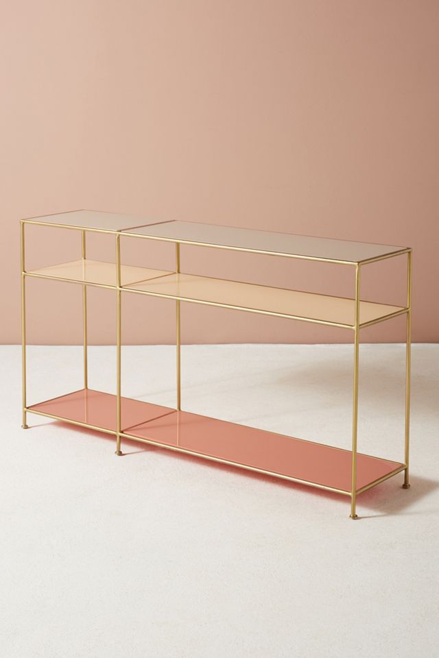 Tinted Glass Console Table #1