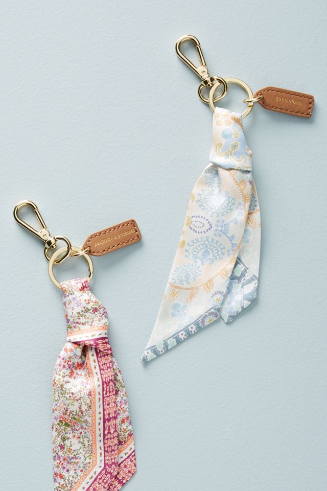 Silk Scarf Keychain #1