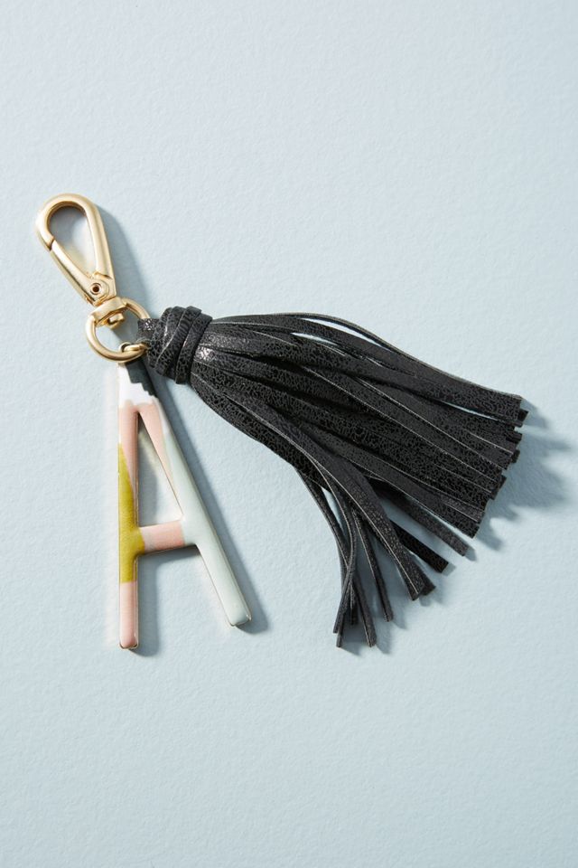 Monogram Tassel Keychain #1