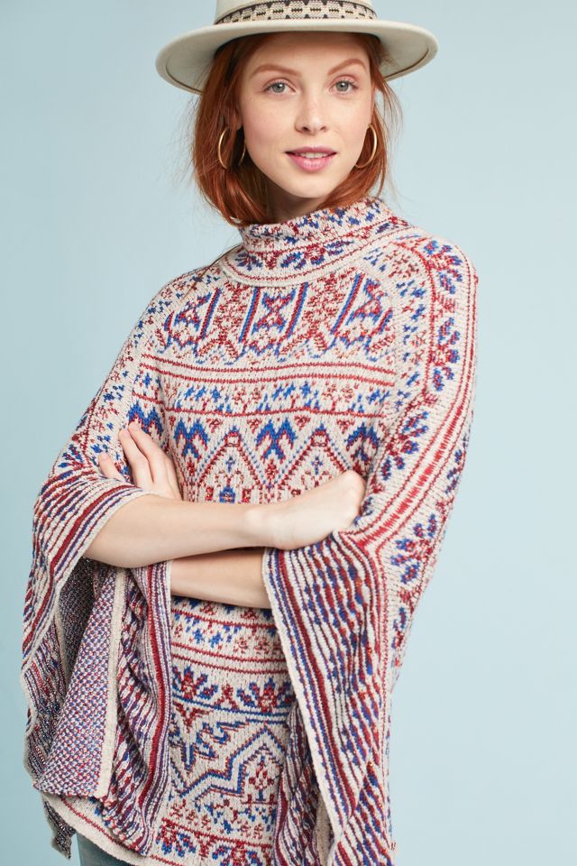 Outlet Anthropologie Textured Poncho