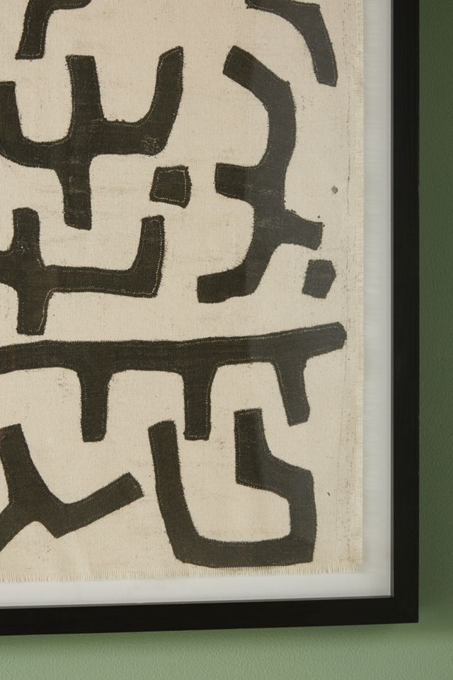 Bogolan Text Wall Art #2