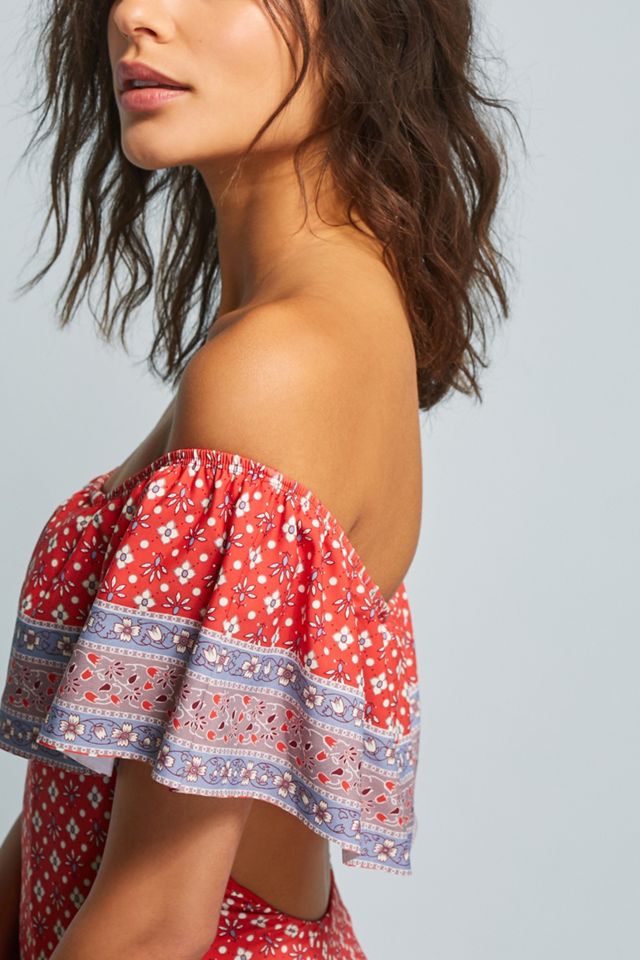 Nightcap Riviera Off-The-Shoulder One-Piece Swimsuit #2