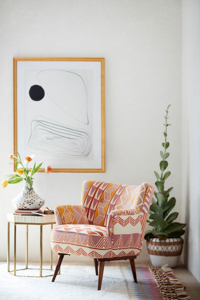 Hexagonal Inlay Side Table #4