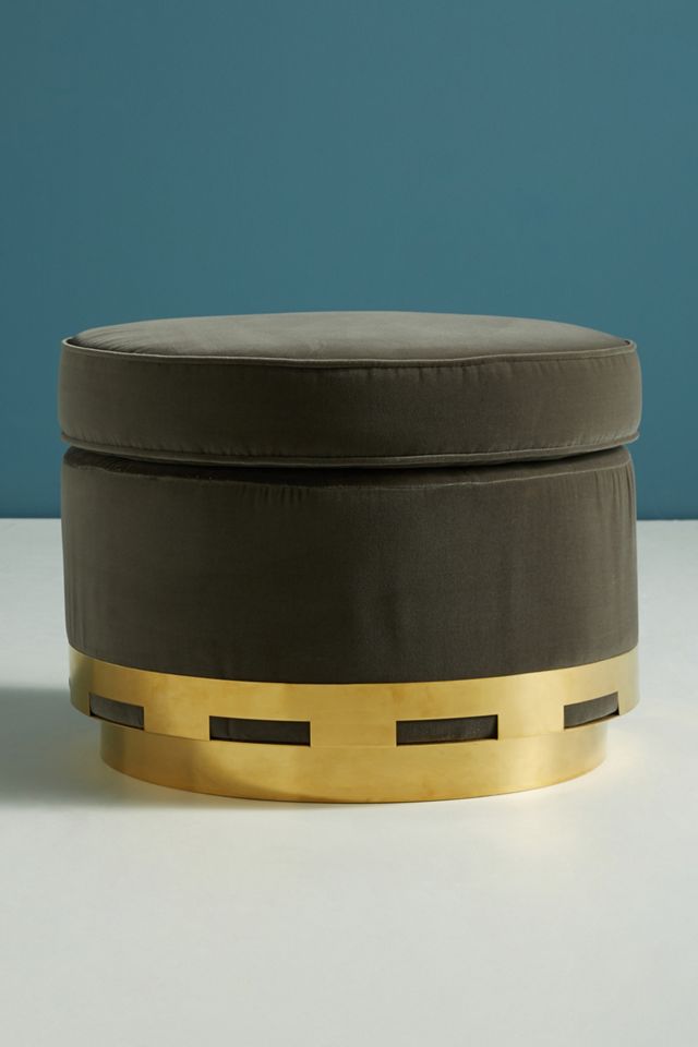 Velvet Carousel Ottoman #1