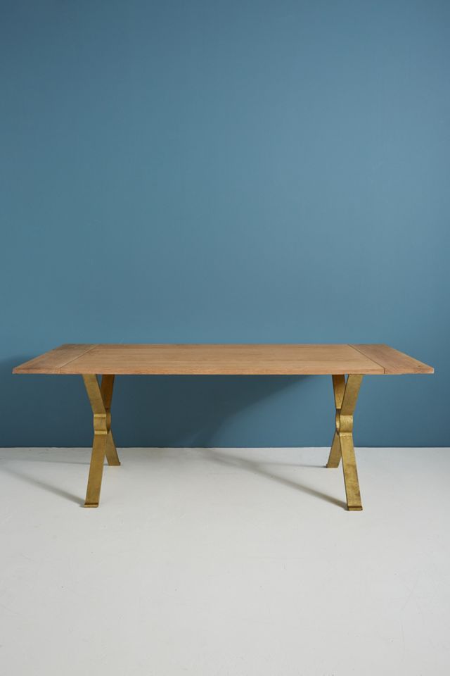 Brass Inlay Dining Table #1