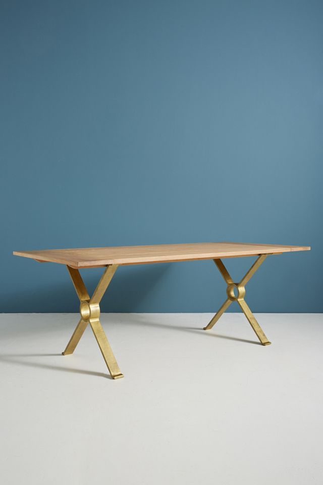 Brass Inlay Dining Table #2