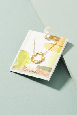 Birthstone Infinity Necklace
