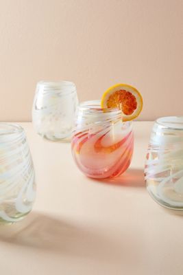 Jupiter Stemless Wine Glasses, Set of 4