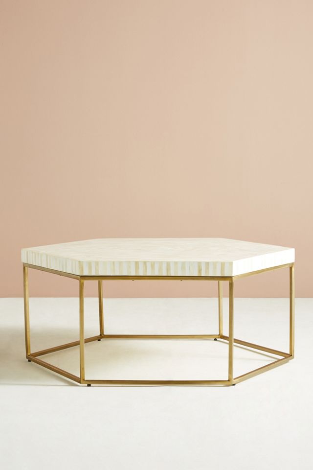 Hexagonal Inlay Coffee Table #1