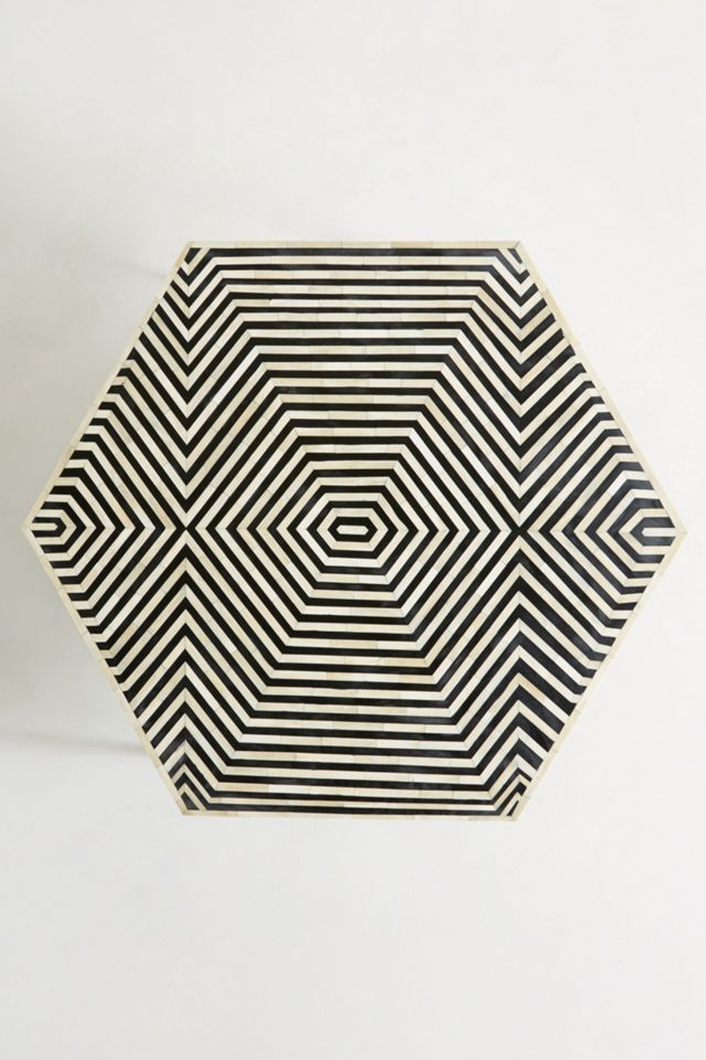 Hexagonal Inlay Coffee Table #3