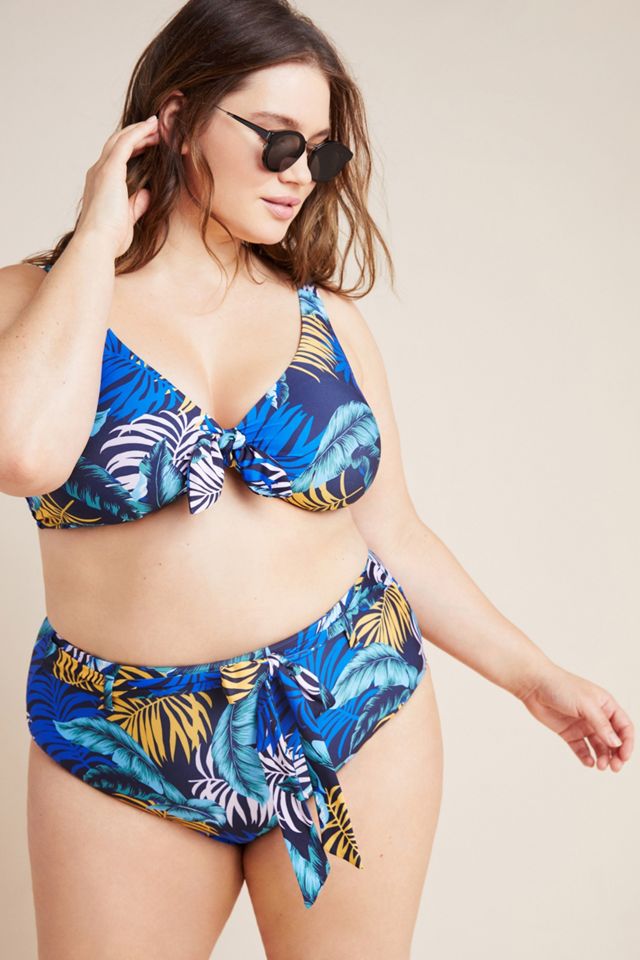 Anthropologie Tie-Front Bikini Top #6