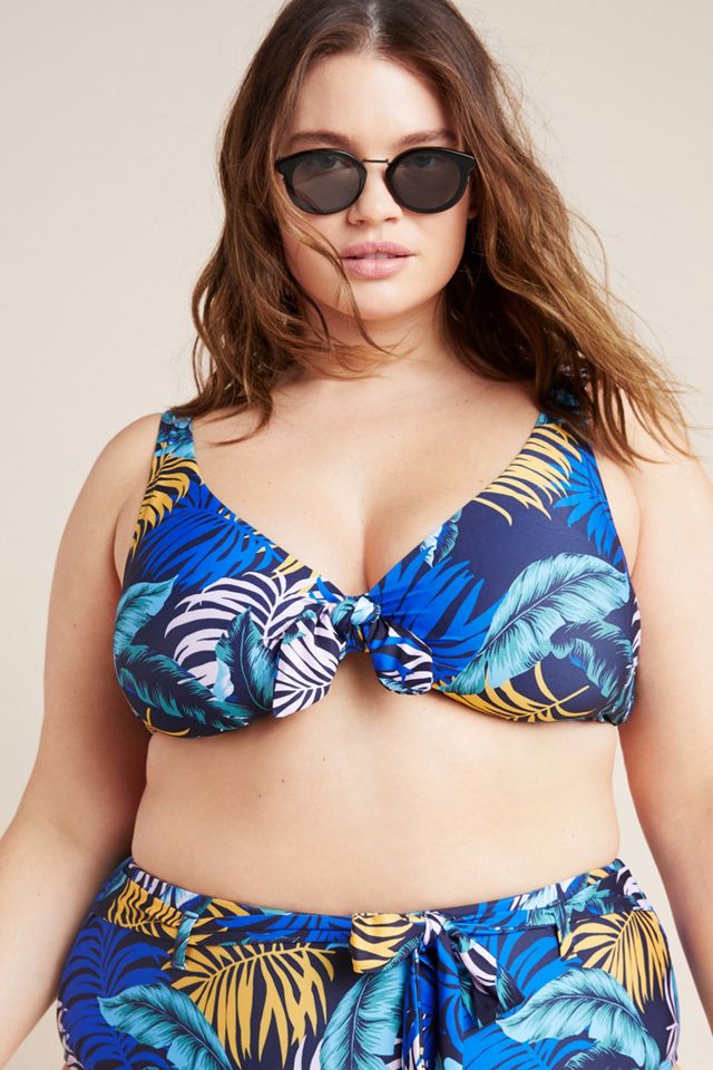 Anthropologie Tie-Front Bikini Top #4