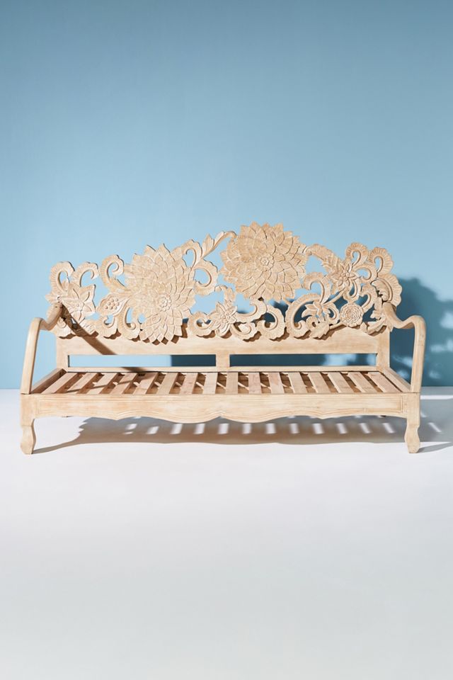 Handcarved Lotus Daybed #2