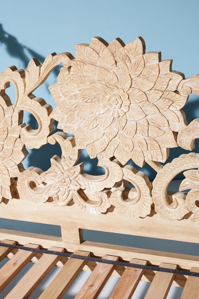 Handcarved Lotus Daybed #4