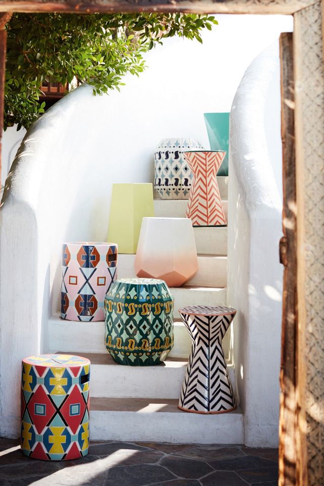 Twill Ceramic Indoor/Outdoor Side Table #3