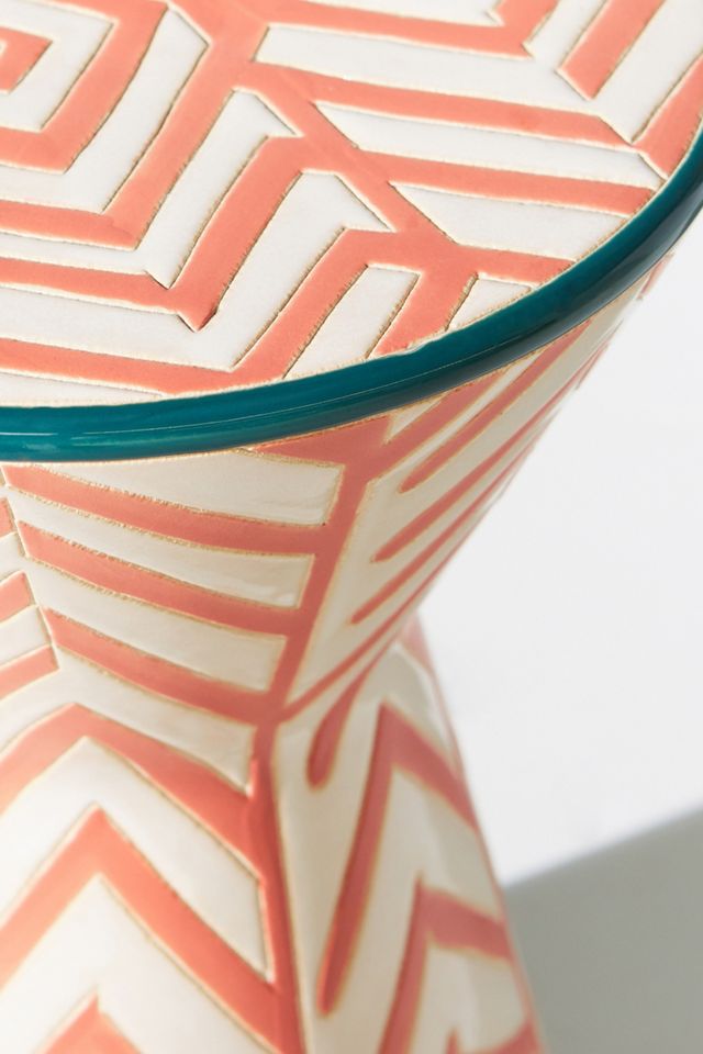 Twill Ceramic Indoor/Outdoor Side Table #1