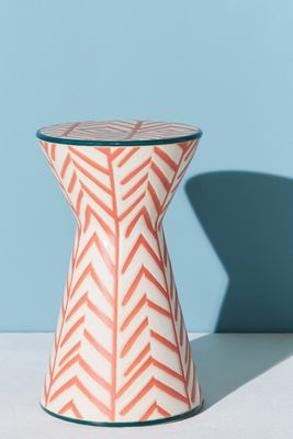 Twill Ceramic Indoor/Outdoor Side Table