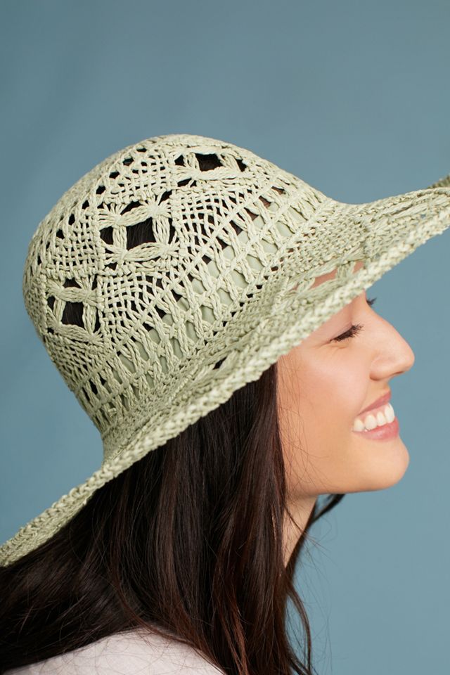 Crocheted Floppy Hat | Anthropologie display picture 2
