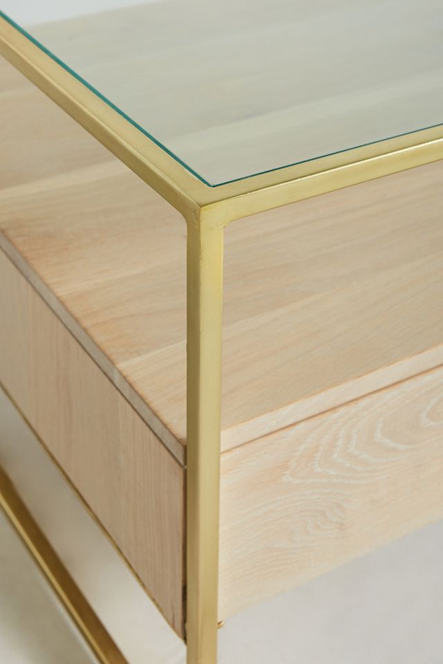 Framed Brass Coffee Table #4