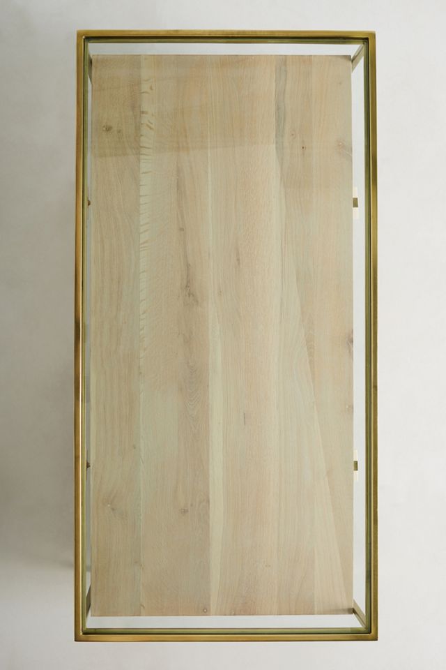 Framed Brass Coffee Table #5