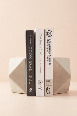 Cement Geo Bookends | AnthroLiving