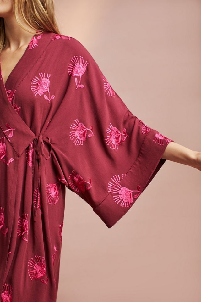 Embroidered Kimono Robe #1