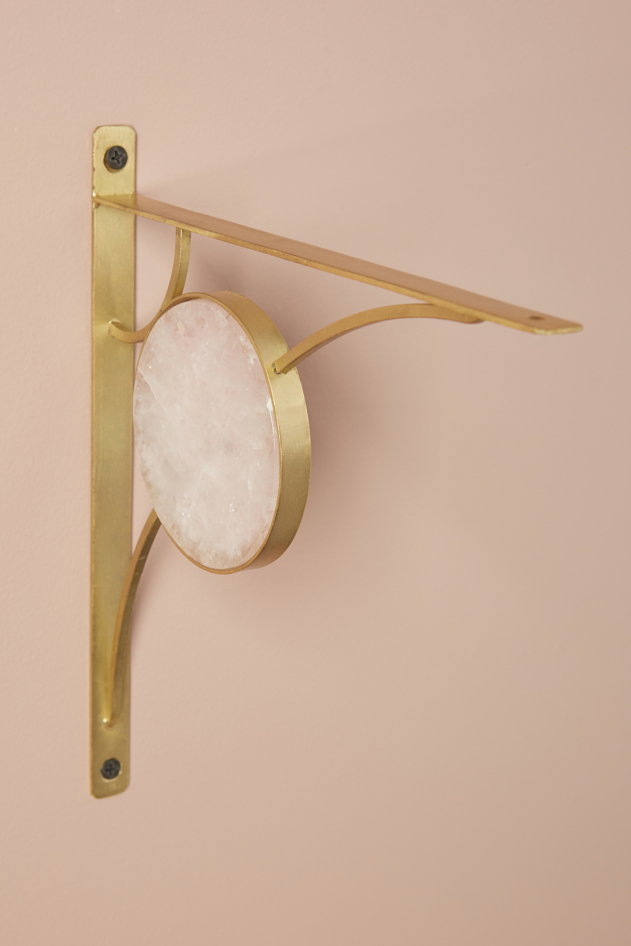 Rose Quartz Shelf Bracket