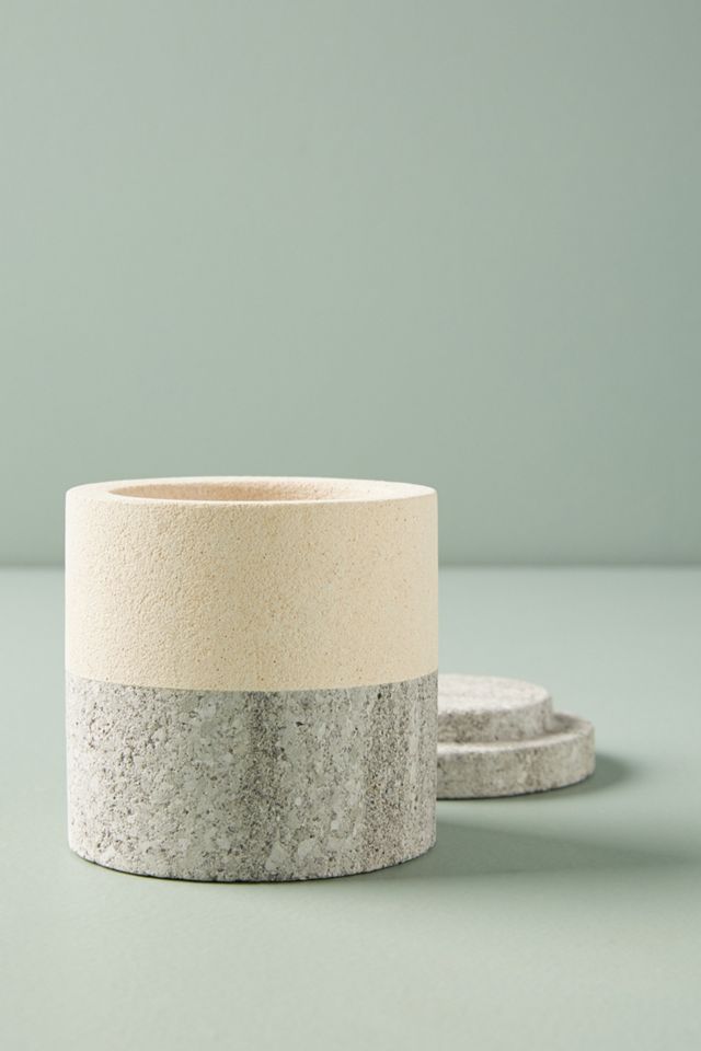 Colorblock Stone Canister #1
