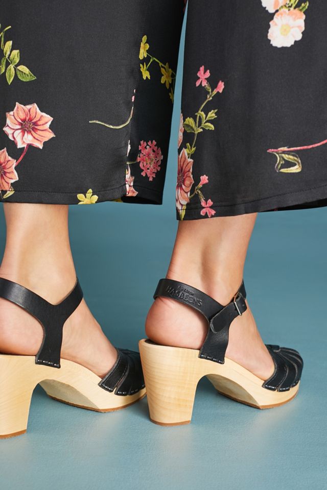 Swedish Hasbeens Fredrica Heeled Clogs #2