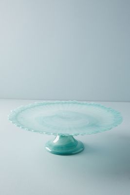 Teal clearance cake stand