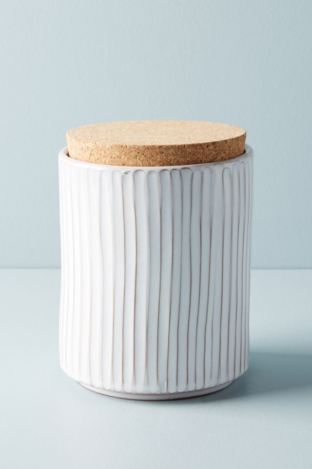 Glazed Terracotta Canister #1
