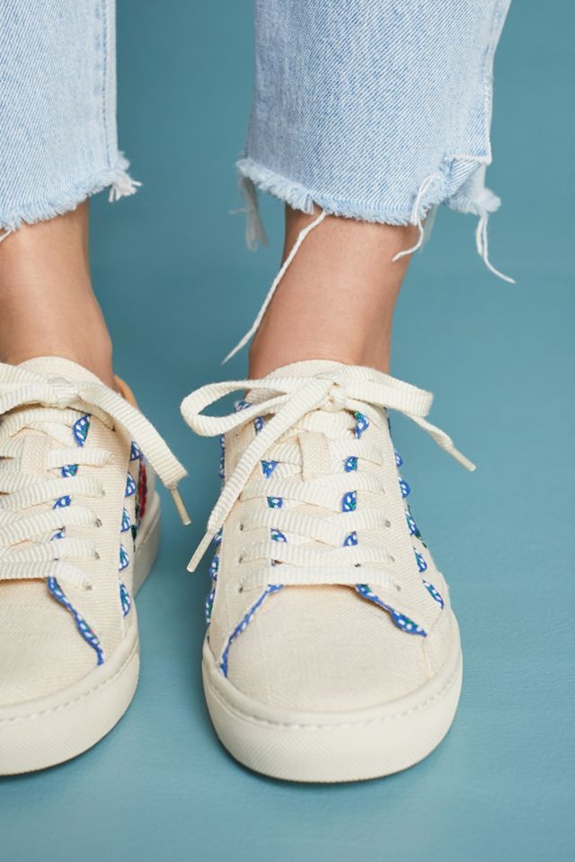 soludos embroidered sneakers
