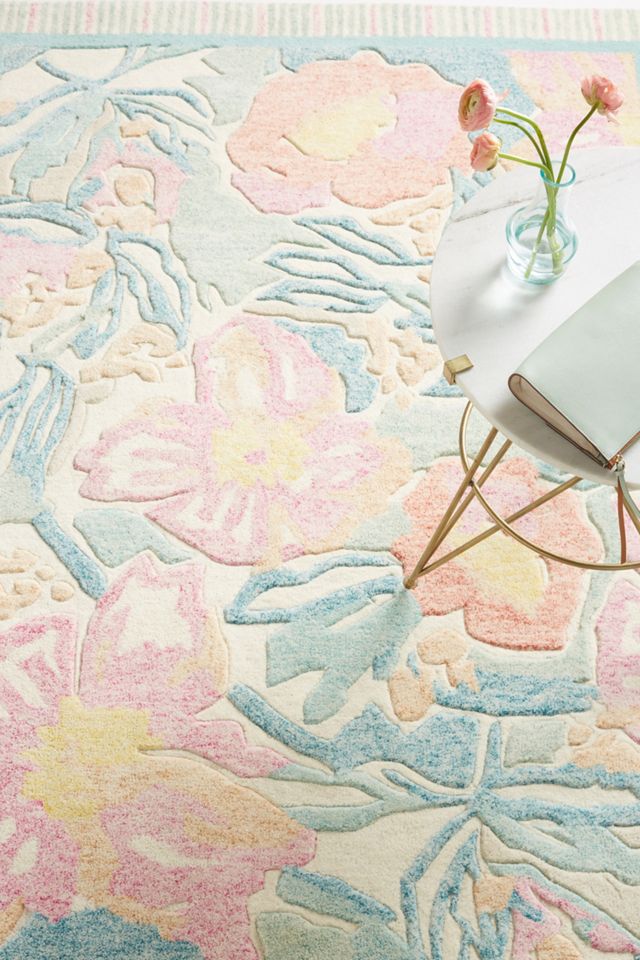 Tufted Pastel Petals Rug #1
