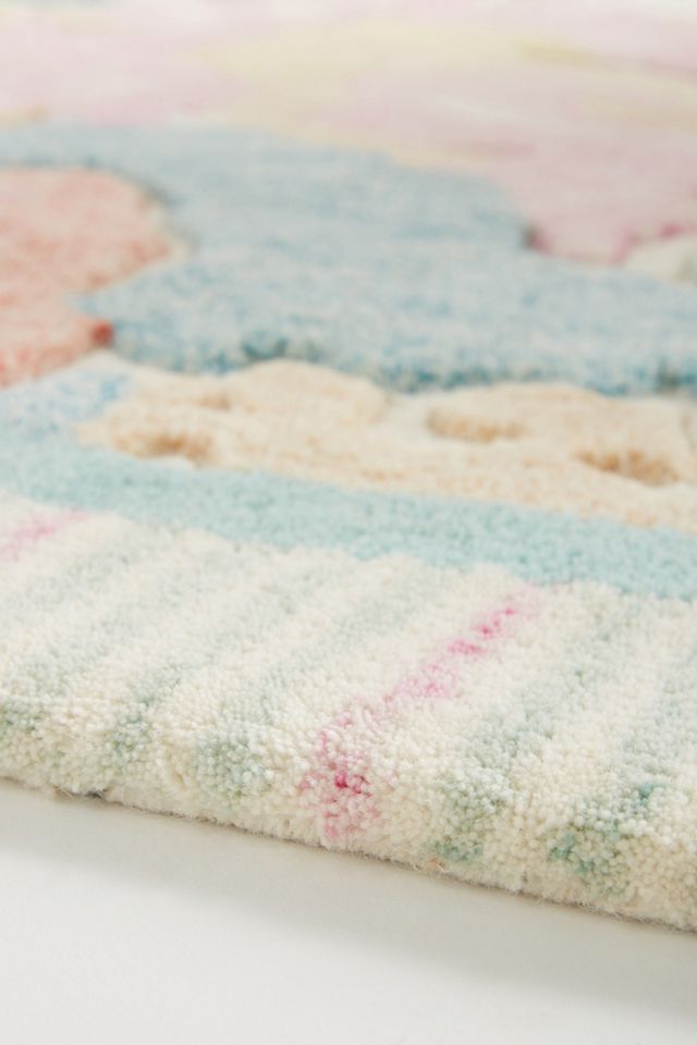 Tufted Pastel Petals Rug #2
