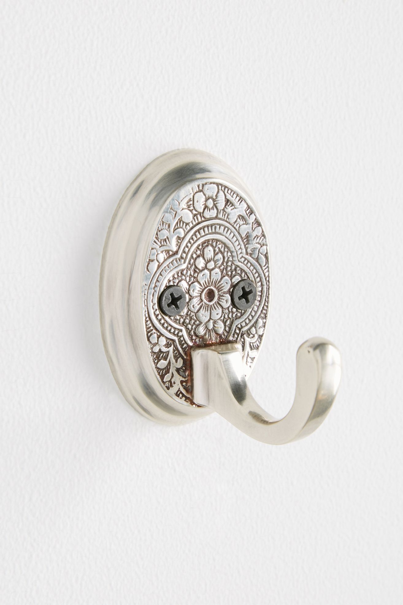 Madras Bath Hook - Antique Silver, Standard, One Size