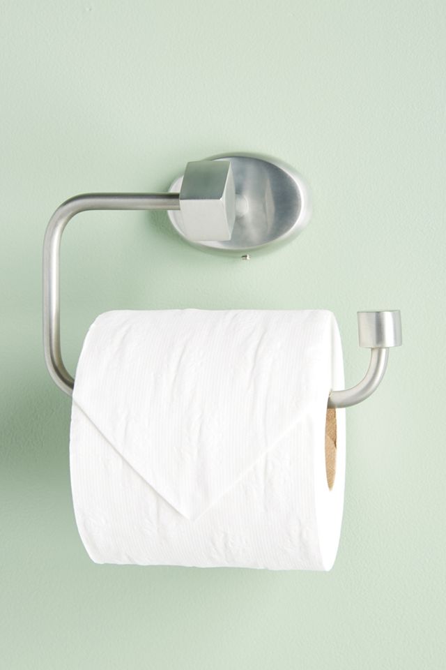 Brushed Geo Toilet Paper Holder #2