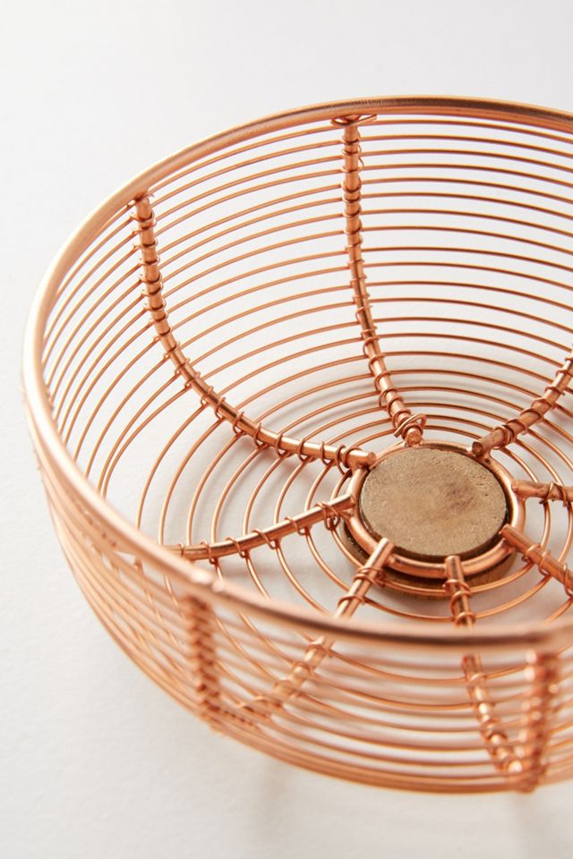 Copper Wired Berry Basket #1