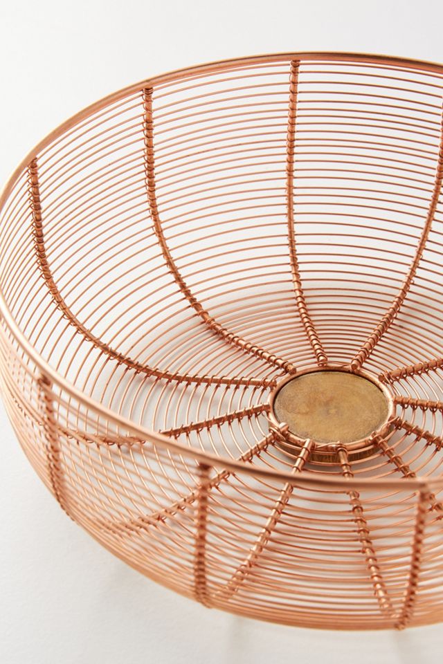 Copper Wired Fruit Bowl #1
