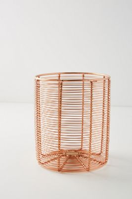 Copper Wired Utensil Jar