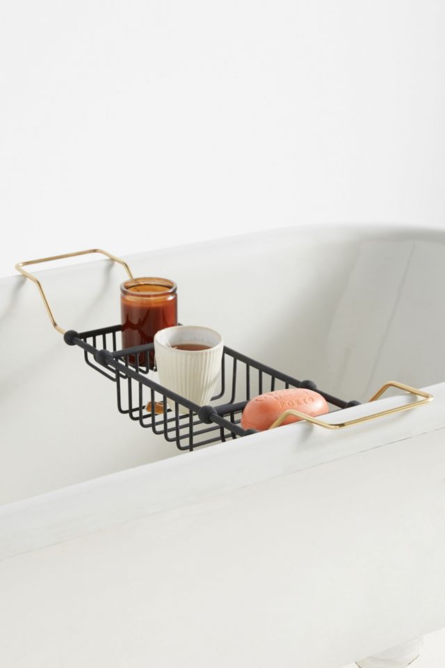 Valsan Essentials 53414CR Large Adjustable Bathtub Caddy - Rack - Chrome