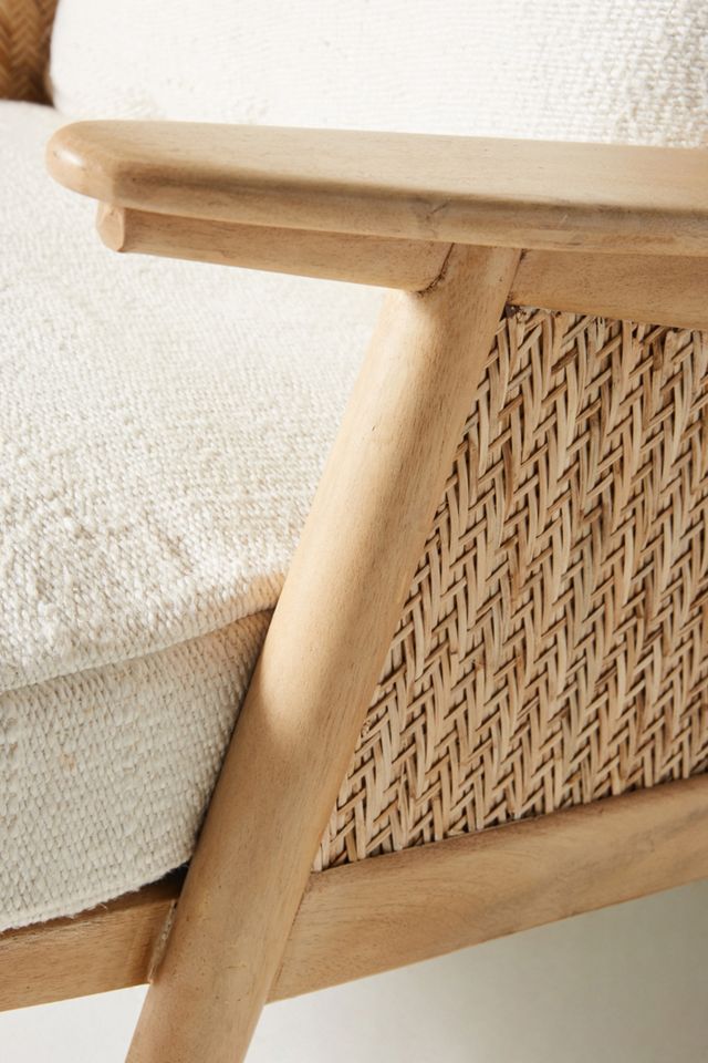 Linen Cane Chair #6