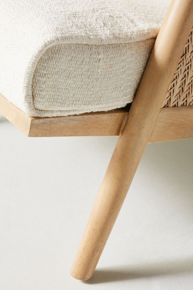 Linen Cane Chair #7