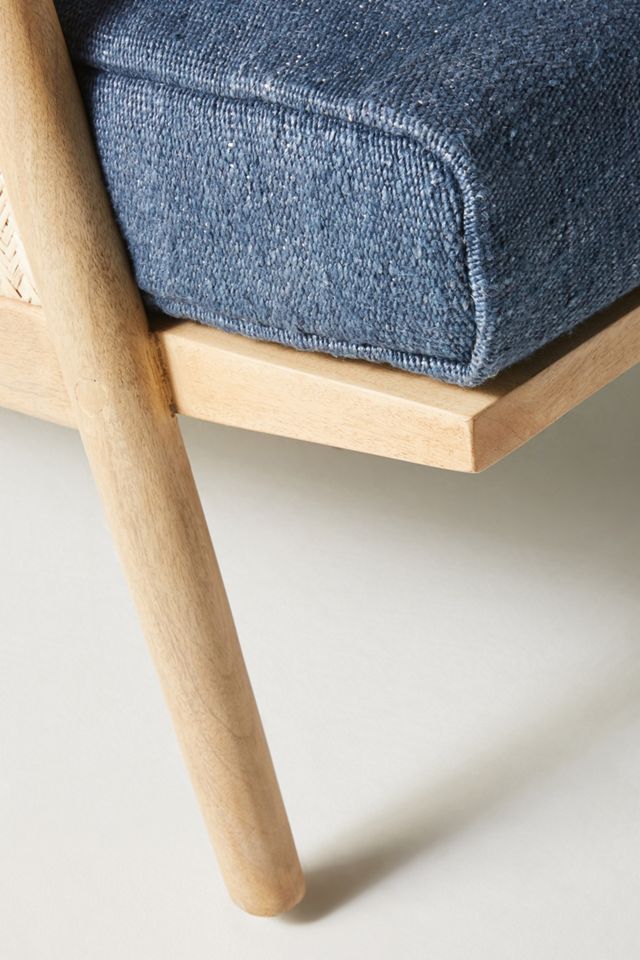Linen Cane Chair #7
