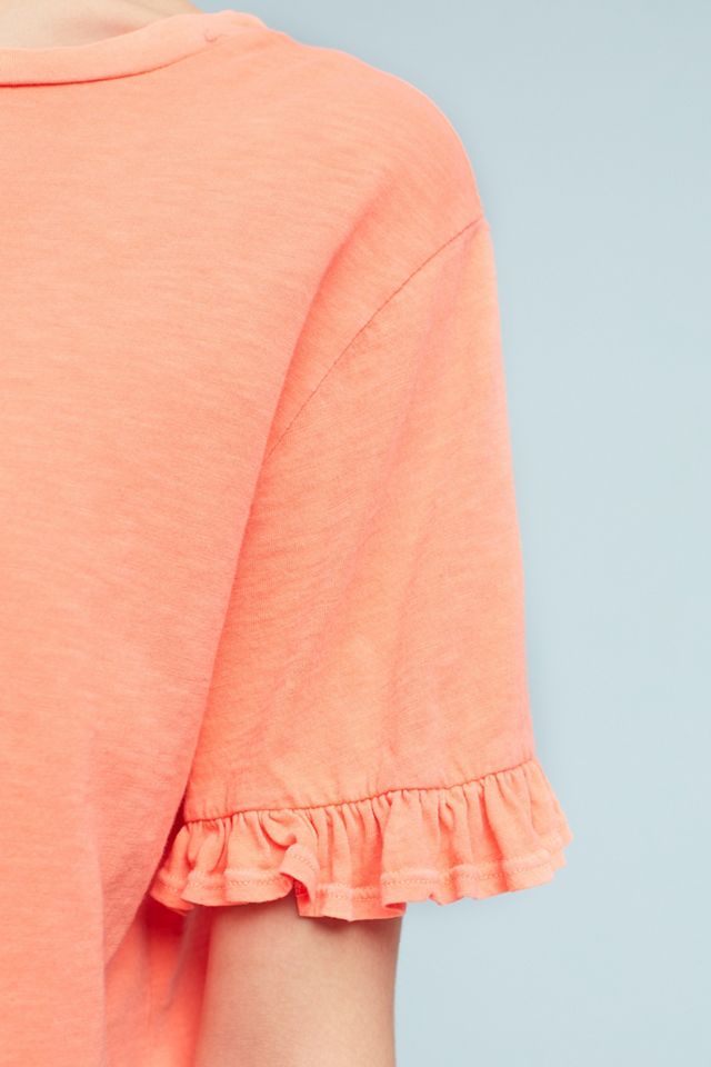 Sundry Ruffled-Sleeve Tee #2